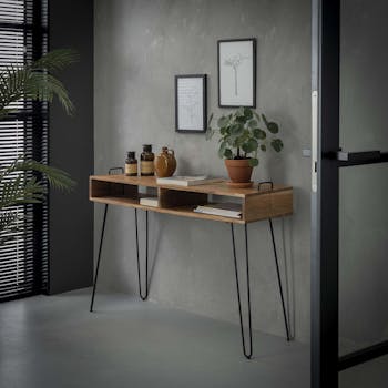 Console scandinave bois massif 115 cm MELBOURNE