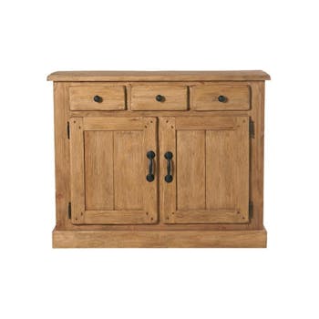 Buffet bas 126cm Pin brossé lasuré LAUSANE