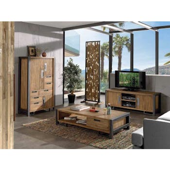 Buffet haut bois de teck naturel CANADA