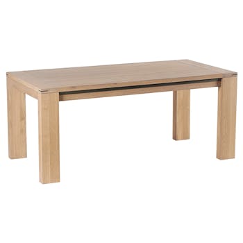 Table de repas Chêne ciré 180x90x76cm CUBA