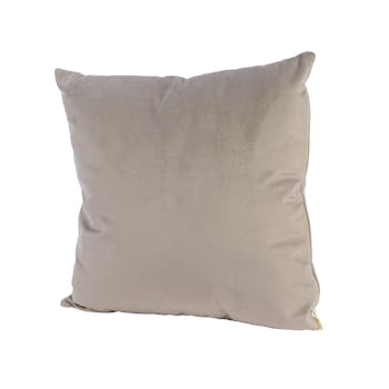 Coussin en velours couleur lin 40x40cm