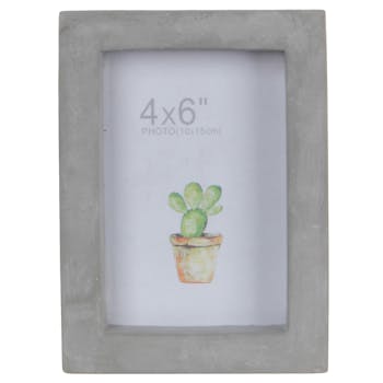 Cadre photo gris 19 cm