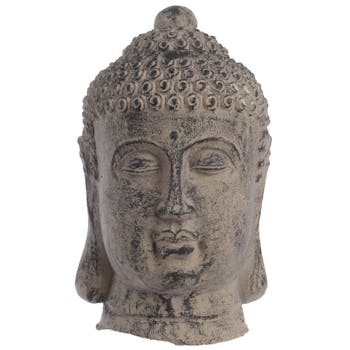 Tête de Bouddha en terre cuite H25cm