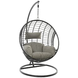 Fauteuil suspendu résine noire