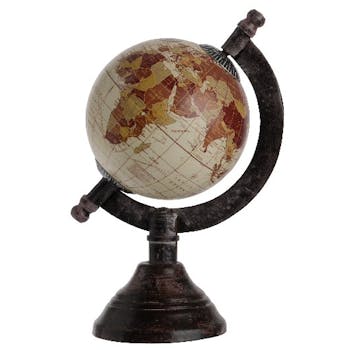 Globe vintage camel beige H16cm