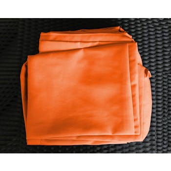 Jeu de Housses tissu orange pour Salon de Jardin ACAPULCO
