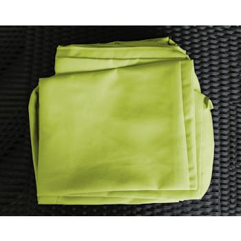 Jeu de Housses tissu vert pour Salon de Jardin AKUMAL