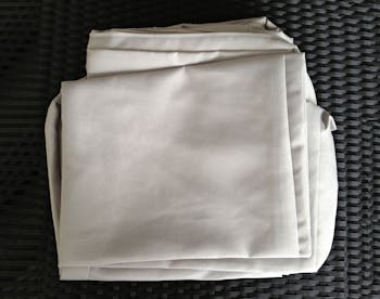 Jeu de Housses tissu gris pour Salon de Jardin LE CARRE