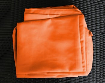 Housse tissu orange pour Bain de Soleil DOLCE