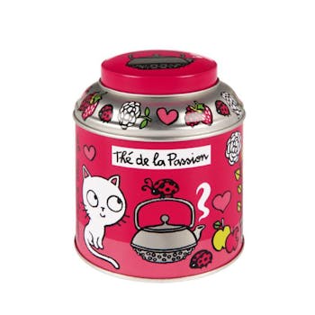 Boite à thé en vrac T'es in love Rose Métal DLP