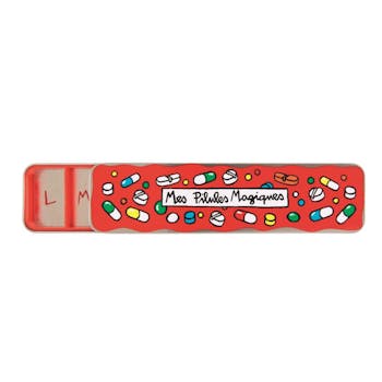 BOBOS - Boite à pilules Magiques Rouge Métal DLP (7 comp.)