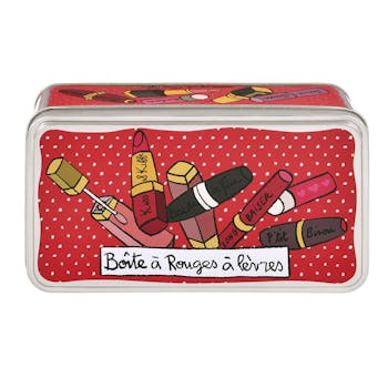 Boite à rouges à lèvres Fine bouche Rouge Métal DLP