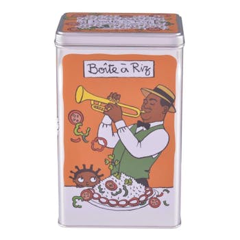 BOITE METAL COTE SALE - Boite à riz Louisiane Orange DLP