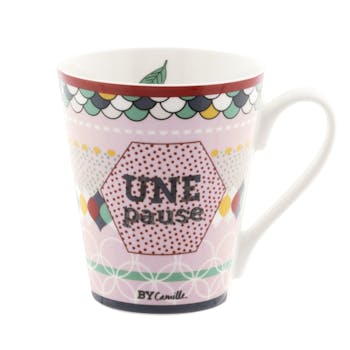 BON PETITS PLATS Mug Une Pause D8,5xH10cm DLP