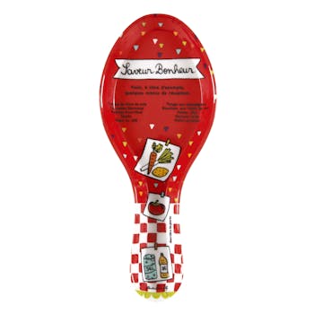 SAVEUR BONHEUR Repose-cuillère Saveur Bonheur rouge 24,5x10cm DLP