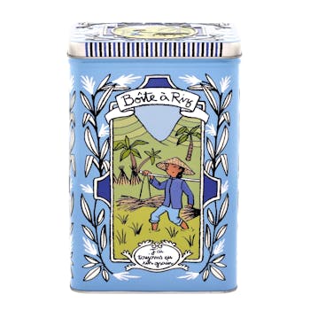 EMBOSSEE Boite à Riz à la Baguette bleu 19,2x13,1x8,6cm DLP
