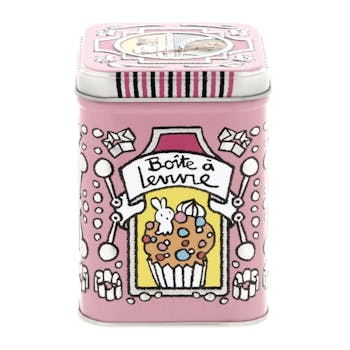 EMBOSSEE Boite à Levure Gonflé rose 10x7,4x7,4cm DLP