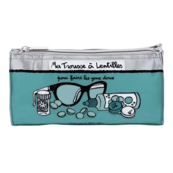 TROUSSE METAL Trousse à lentilles Yeux Doux vert 11x20x5cm DLP