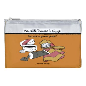 TROUSSE METAL Trousse à cirage Grandes Pompes moutarde 16x22x7cm DLP
