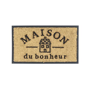 Paillasson Coco / PVC MAISON DU BONHEUR 70x40cm DLP