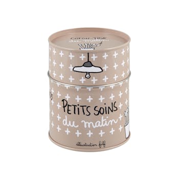 PETITS SOINS DU MATIN Boite à batonnets D8x10cm DLP