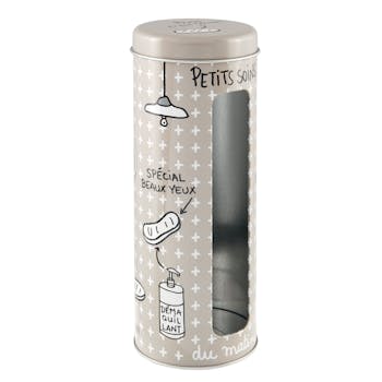 PETITS SOINS DU MATIN Boite à cotons D8x21cm DLP