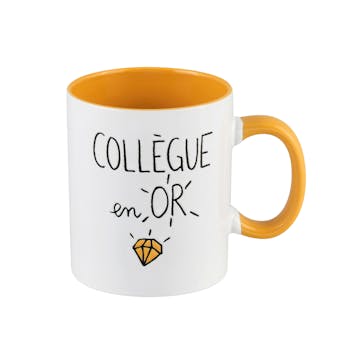 ELOGES Mug "Collègue en Or" 11x9cm DLP