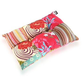 Coussin rectangle épais en tissu coloré à motifs 50x15x30cm BOHEME