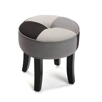 Pouf patchwork gris URBAN 2