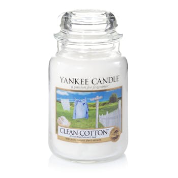 Coton Frais bougie parfumée grande jarre YANKEE CANDLE