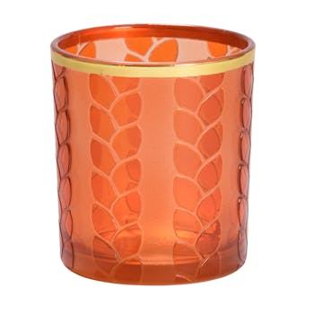 Photophore Orange MAIZE & METAL pour votive YANKEE CANDLE