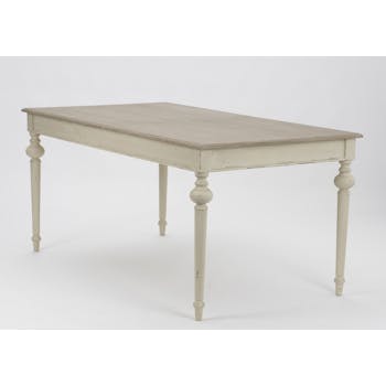 Table de repas Louis Philippe extensible bois vieilli LEGENDE L160/200xP90xH76 AMADEUS