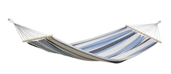Hamac de jardin XL SAMBA Marine Bleu blanc 210x140cm AMAZONAS
