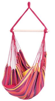 Hamac chaise suspendu RELAX Vulcano Rose rouge 130x100cm AMAZONAS