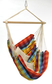 Hamac chaise suspendu BRASIL Rainbow Jaune 160x130cm AMAZONAS