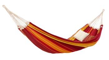 Hamac de jardin XL GIGANTE Lava Rouge orange 300x200cm AMAZONAS