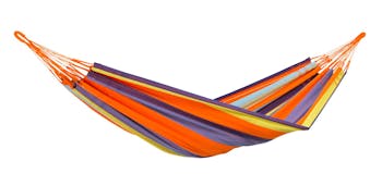 Hamac de jardin 2 places COLOMBIANA Mandarina Orange bleu 240x160cm AMAZONAS