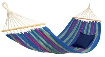 Hamac de jardin 2 places ARUBA Juniper Bleu 210x120cm AMAZONAS