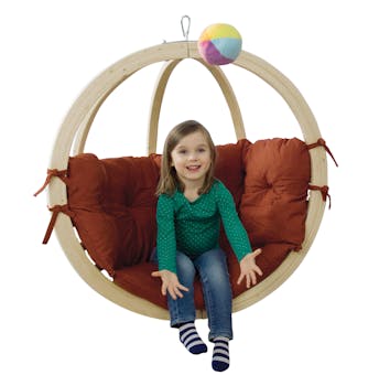 Fauteuil suspendu pour enfant Globo Kid Terracotta 95x95x51cm AMAZONAS
