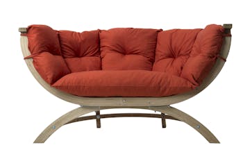 Canapé de jardin Siena Duo Terracotta 171x94x67cm AMAZONAS