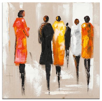 FEMMES Tableau Figuratif Multicolore Acrylique 70x70