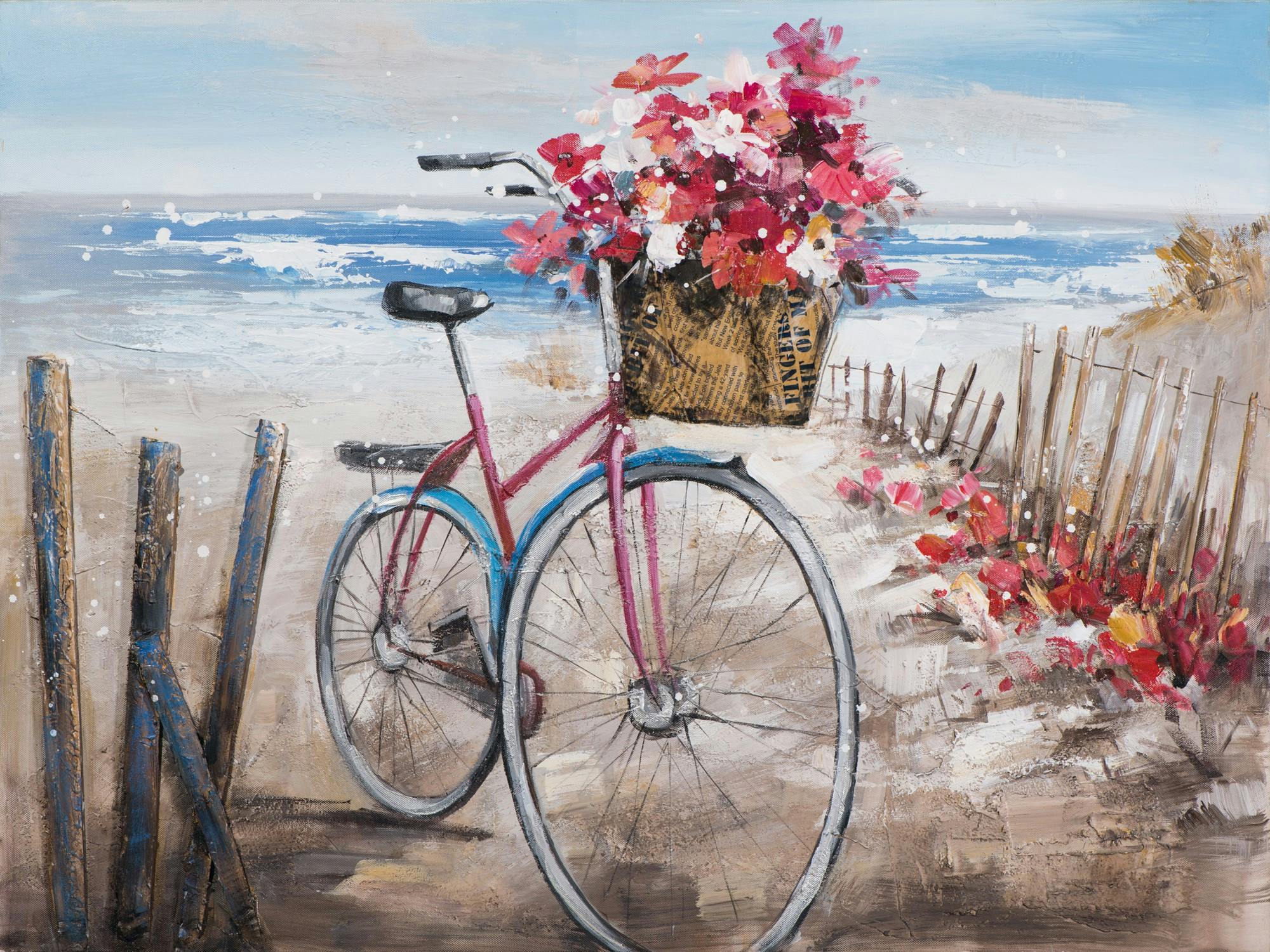 voir peinture tableaux bicyclette