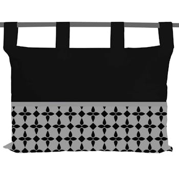 Tête de lit damier noir 45x70cm