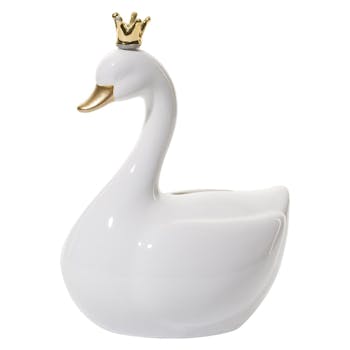 Tirelire cygne blanc
