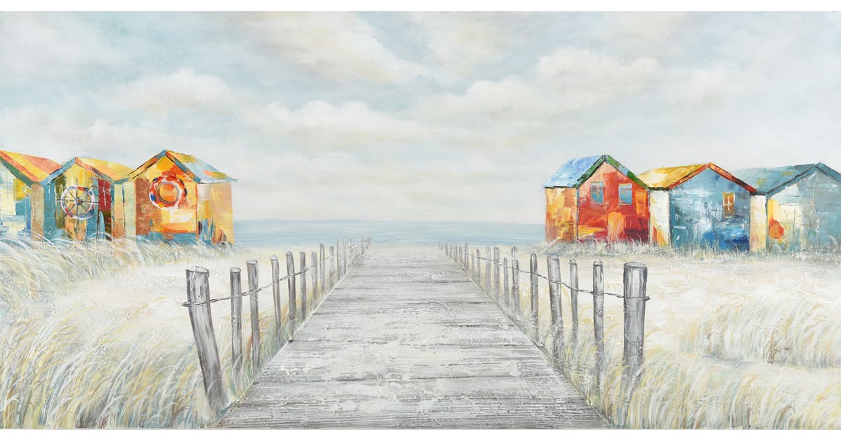 Get Tableau Marine Cabines De Plage Multicolores Et Horizon 140x70cm Free Wallpaper Tableau Marine Cabines De Plage Multicolores Et Horizon 140x70cm For Android Free