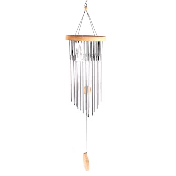 Carillon H67cm en aluminium et bois