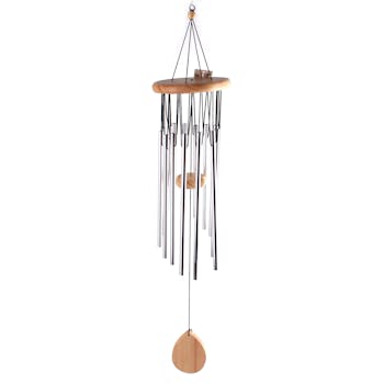 Carillon H65cm en aluminium et bois