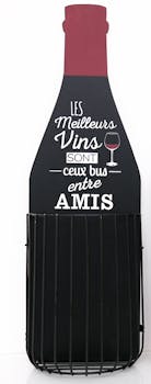 Bouteille de Vin déco Réserve à bouchons "Amis" H38cm