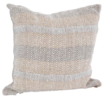 Coussin carré beige effet chiné coton 45x45cm