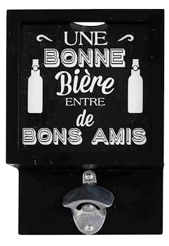 Décapsuleur mural noir style bistrot